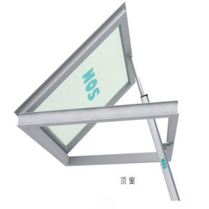 Round rod push shaft type window opener